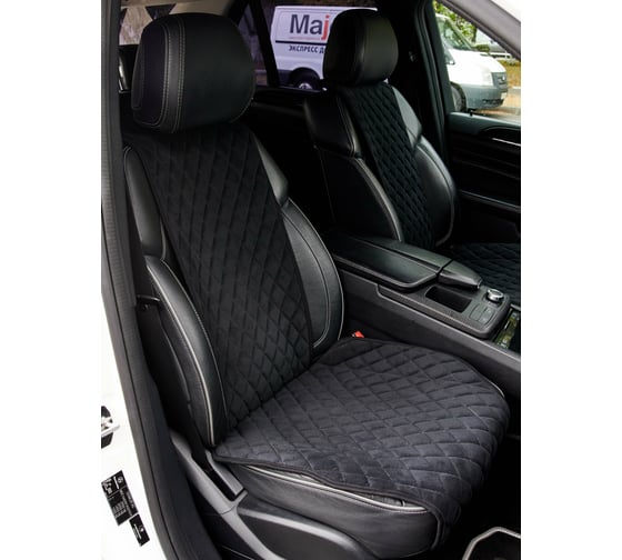 Накидка на сиденье автомобиля Vicecar из алькантары, универсальная, 1 шт. NA001_черный