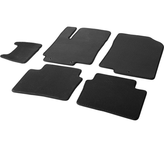 Коврики салона AutoFlex EVA, для Hyundai Solaris I седан, хэтчбек 2010-2017, цвет черный 3230101 1