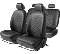Авточехлы Rival для сидений Mitsubishi Lancer IX SD 2003-2010, ромб 40/60, экокожа SC.4004.2