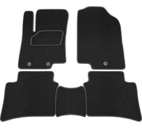 Салонные коврики REZKON ворс на резиновой основе, черный, для Audi A6 11-18 2544010200