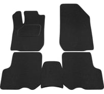 Салонные коврики REZKON ворс на резиновой основе, черный, для Renault Sandero 14-Н.В. 2529025300