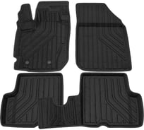 Салонные коврики REZKON 3D Evaplast ворсовые, черные, для Hyundai Santa Fe IV FL 21-Н.В. Ser.S 4520045550