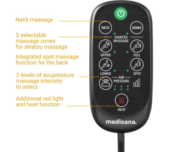 Массажная накидка шиацу MEDISANA MC 823 88923