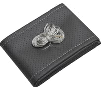 Оплетка для руля REZKON прошивная L экокожа перфорированная черный серая нитка 8001021022