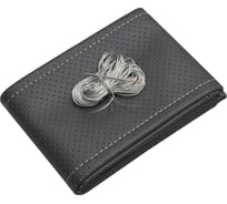 Оплетка для руля REZKON прошивная XL экокожа перфорированная черный серая нитка 8001021032