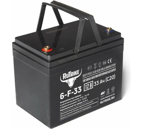 Аккумуляторная батарея Rutrike 6-F-33 (12V33A/H C20) 023281