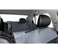 Автогамак для перевозки собак на 2/3 заднего сиденья A&P Rich Dog (Рич Дог) серый с черной окантовкой ARDD031