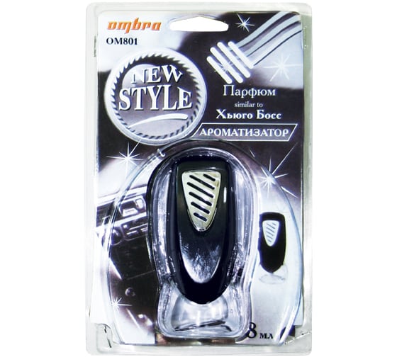 Ароматизатор New Style Парфюм УТОНЧЕННАЯ РОСКОШЬ (черный) OMBRA OM801 1