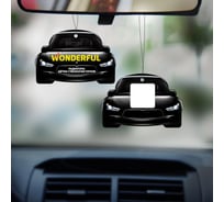Ароматизатор WONDERFUL Машинка подвесной, картонный, Атлантик 909126