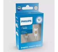 Автолампа PHILIPS T10W W2.1 9.5d LED WHITE Ultinon Pro6000 4000K 90Лм 12V 11961WU60x2 11961WU60X2