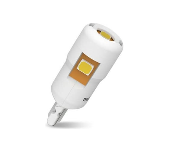 Автолампа PHILIPS T10W, W2.1х9.5d, LED, WHITE, Ultinon Pro6000, 4000 K, 90 Лм, 12 В 11961WU60X2