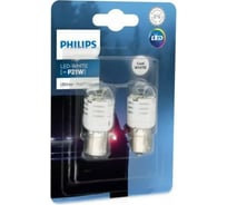 Автолампа PHILIPS P21W, BA15S, LED WHITE Ultinon Pro3000, 12 В 11498U30CWB2