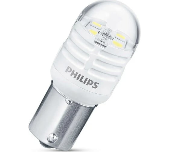 Автолампа PHILIPS P21W, BA15S, LED WHITE Ultinon Pro3000, 12 В 11498U30CWB2