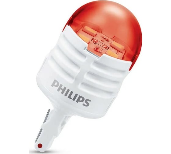 Автолампа PHILIPS W21W, W3х16d, LED RED Ultinon, Pro3000 SI, 12 В 11065U30RB2