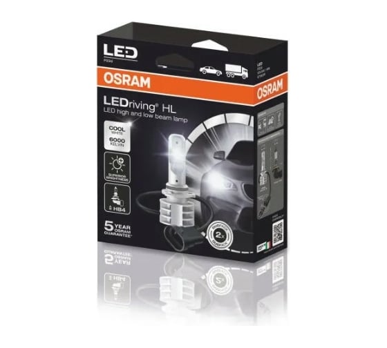 Автолампа Osram HB4, P22d, LED, COOL WHITE, LEDriving HL, 6000 K, 12-24 В 9736CW