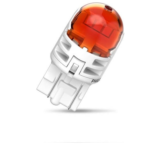 Автолампа PHILIPS W21/5W, W3х16q, LED, AMBER, Ultinon Pro6000, 80/16 Лм, 12 В 11066AU60X2