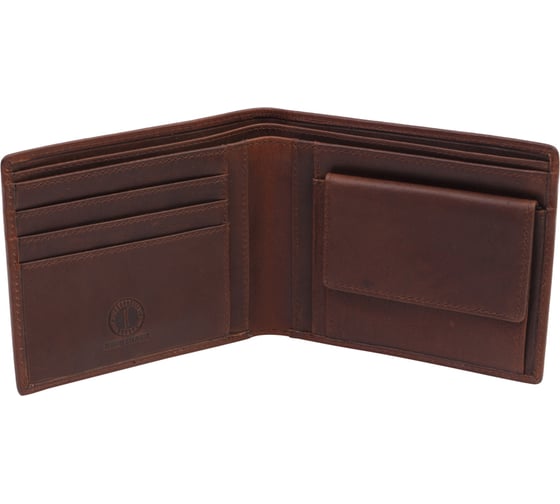 Бумажник Klondike Dawson, коричневый, 12х2х9,5 см KD1120-03