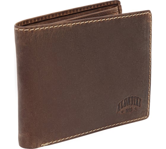 Бумажник Klondike Yukon, коричневый, 12,5х3х9,5 см KD1112-03
