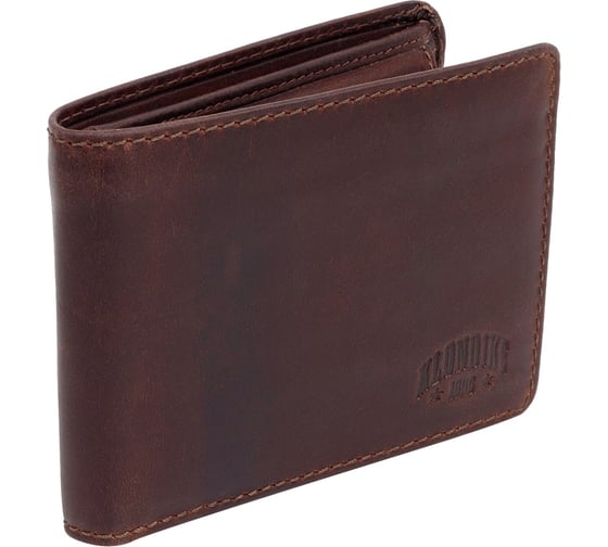 Бумажник Klondike Digger Angus, темно-коричневый, 12х9x2,5 см KD1041-03