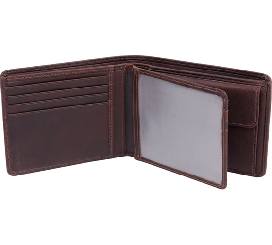 Бумажник Klondike Digger Angus, темно-коричневый, 12х9x2,5 см KD1041-03