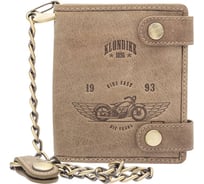 Бумажник Klondike Tim Bike, коричневый, 10,5x12,5x2,5 см KD1027-02