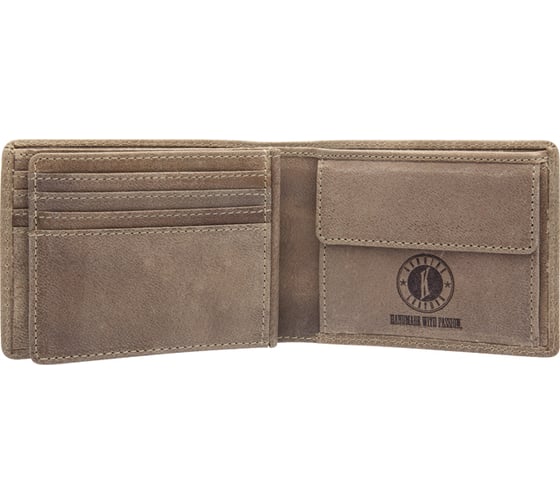 Бумажник Klondike Tony, коричневый, 12x9 см KD1006-02
