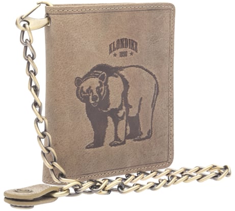 Бумажник Klondike Wayne Bear, коричневый, 10,5x12,5 см KD1019-02