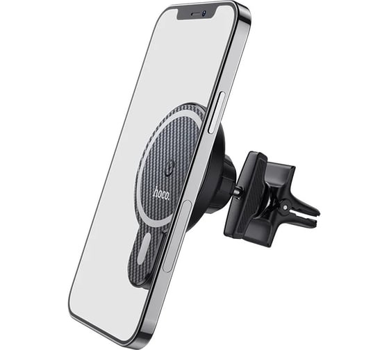 Автомобильный держатель Hoco CA85 беспроводная wireless зарядка magsafe для iPhone 12, черный 801066