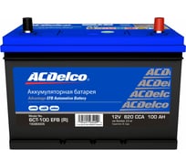 Аккумулятор ACDelco Asia AT EFB A 100-З-R обратная полярность 19380005