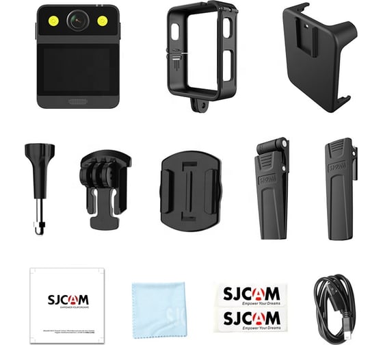Персональный носимый видеорегистратор SJCAM A20, черный SJCAM-A20