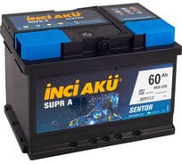 Аккумулятор INCI AKU Supr A 60R, 540 A, 242x175x190 мм 450421 23917101