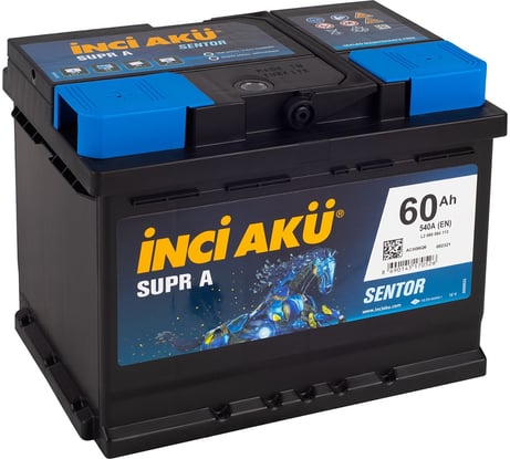 Аккумулятор INCI AKU Supr A 60L, 540 A, 242x175x190 мм 450422