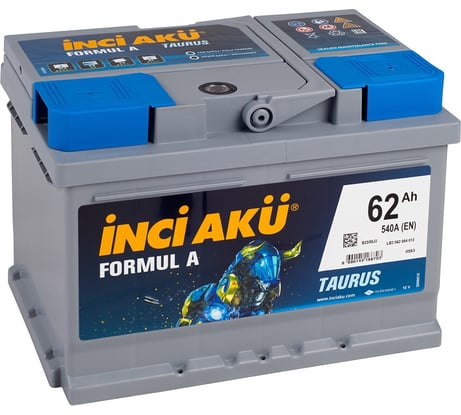 Аккумулятор INCI AKU Formul A 62RS, 540 A, 242x175x175 мм 4499