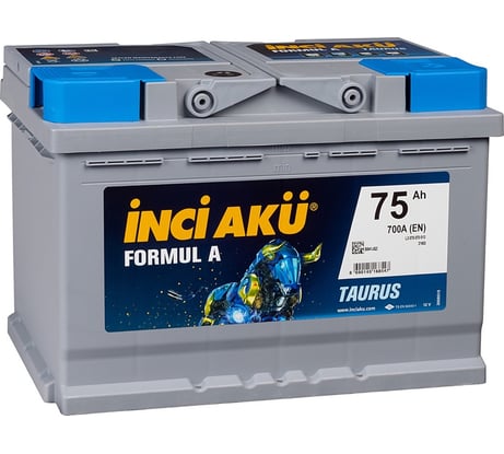 Аккумулятор INCI AKU Formul A 75R, 700 A, 278x175x190 мм 4500