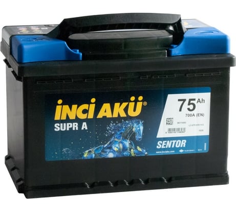 Аккумулятор INCI AKU Supr A 75L, 700 A, 278x175x190 мм 450532