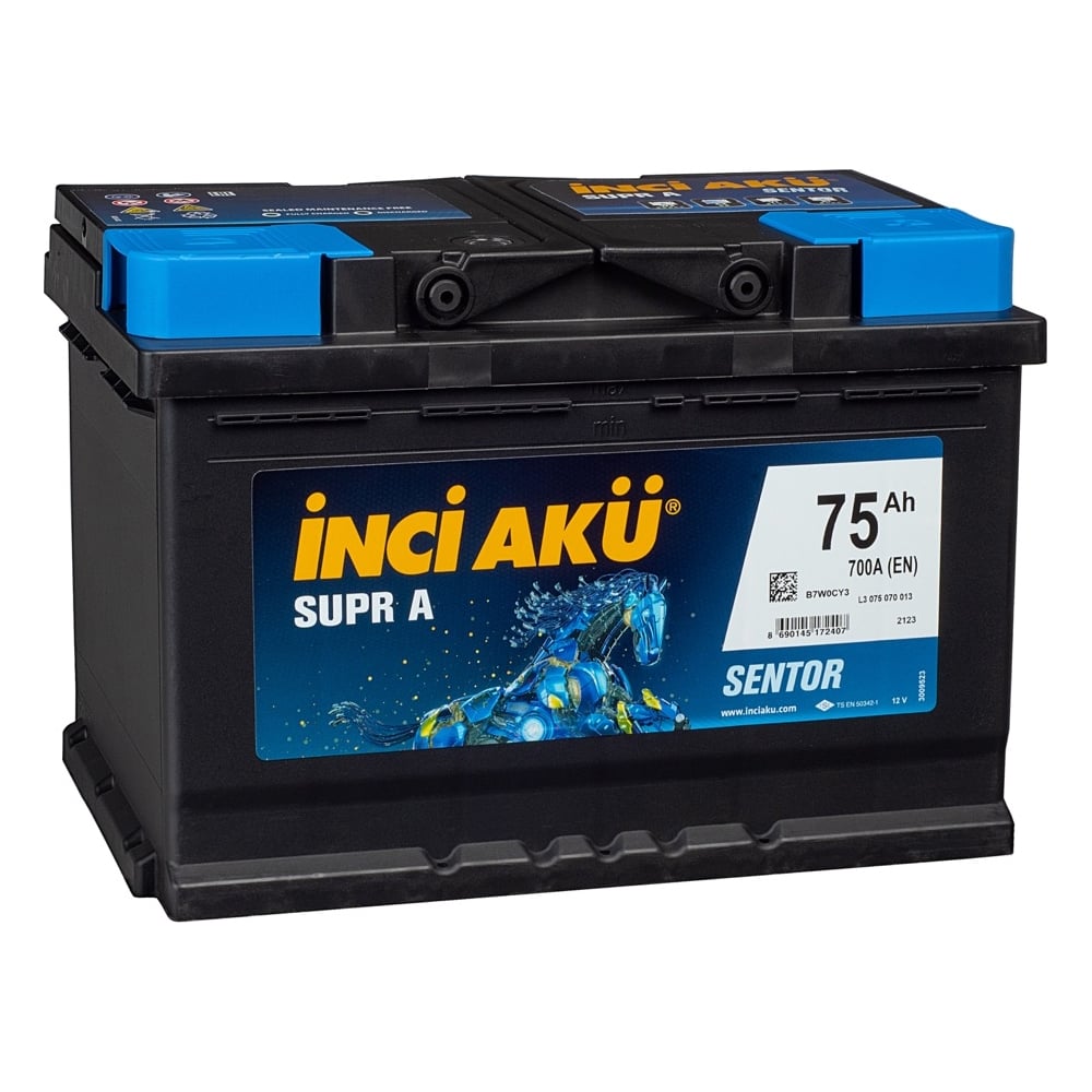 Аккумулятор INCI AKU Supr A 75R, 700 A, 278x175x190 мм 450702 - выгодная  цена, отзывы, характеристики, фото - купить в Москве и РФ