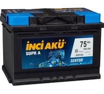 Аккумулятор INCI AKU Supr A 75R, 700 A, 278x175x190 мм 450702 23917203