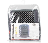 Накидка-массажер на сидение Heyner, деревянные шарики, велюр, серая 709000