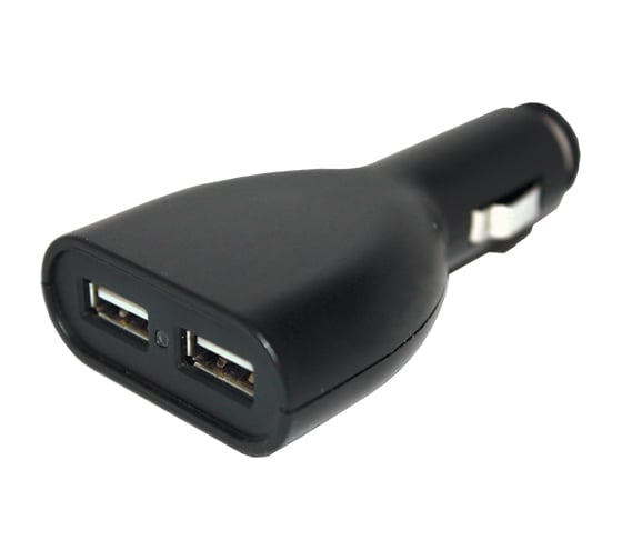 USB переходник в прикуриватель на 2 устройства, 12В ZEUS ZA523 1