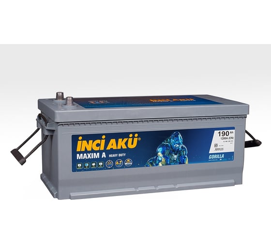 Аккумулятор INCI AKU Maxim A HD 190 euro, 1200 A, 513x223x223 мм 462475