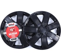 Колпак колеса REDMARK R15 Галакси (черный глянец) 2 шт. RM11531