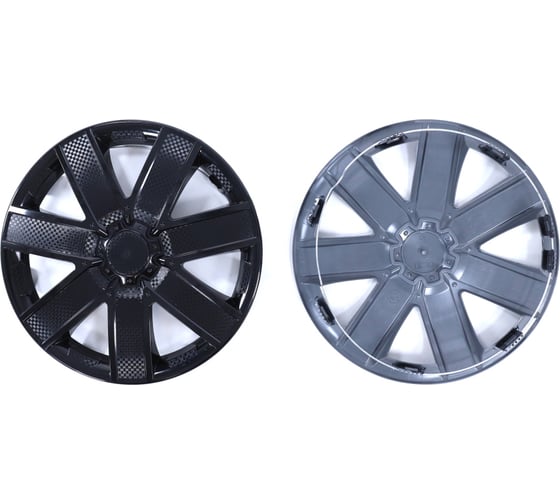 Колпак колеса REDMARK R15 Галакси (черный глянец) 2 шт. RM11531