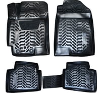 Коврики внутрисалонные REDMARK Hyundai Solaris II (2017-) к-т (3D с подпятником, крепеж) (полиуретан) RM60659