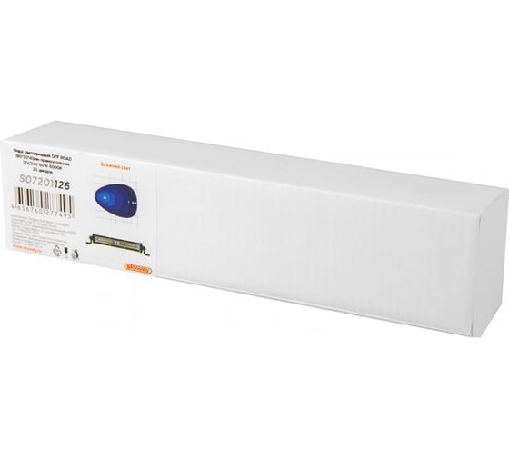 Светодиодная фара SKYWAY off road прямоугольная 12v/24v, 60w, 6000k, 20 диодов S07201126