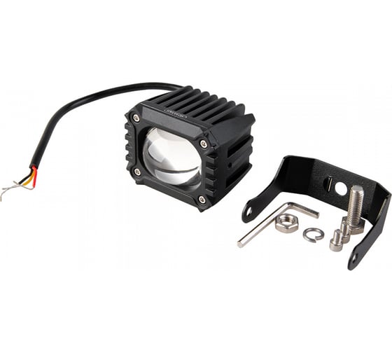 Светодиодная фара SKYWAY off road прямоугольная 12v/24v, 15w, 6000k/3000k, 2 диода S07201130 1