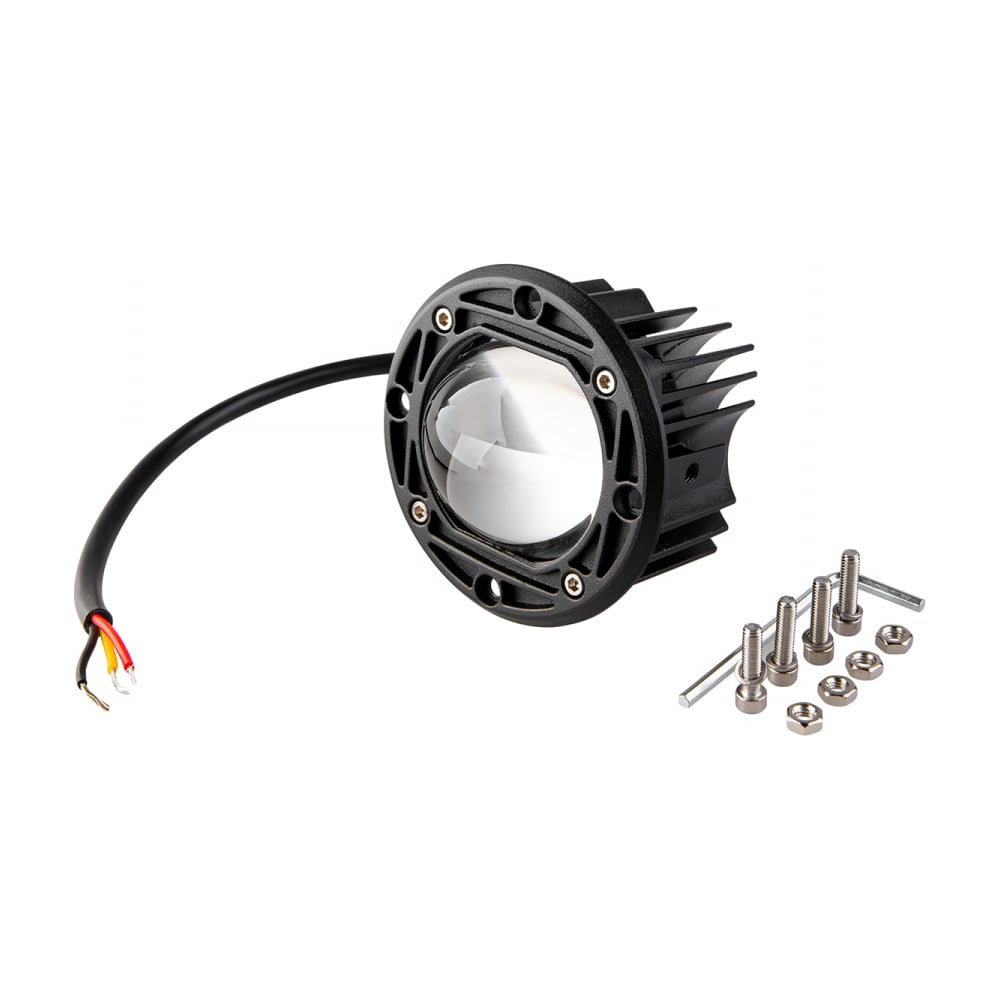 Светодиодная фара SKYWAY off road круглая 12v/24v, 15w, 6000k/3000k, 2 ...