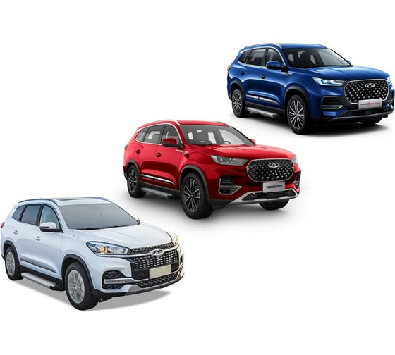 Пороги на автомобиль Rival Silver Exeed LX/Chery Tiggo 4 Pro/7/8/8 Pro/8 Pro Max F180AL.0905.2