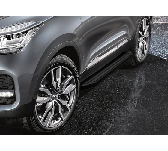 Пороги на авто Rival premium-black для chery tiggo 4/4 Pro, 173 см, 2 шт., AL A173ALB.0905.2