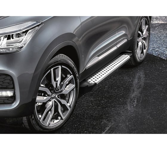 Пороги на авто Rival bmw-style круг для chery tiggo 4/4 Pro, 173 см, 2 шт, AL D173AL.0905.2