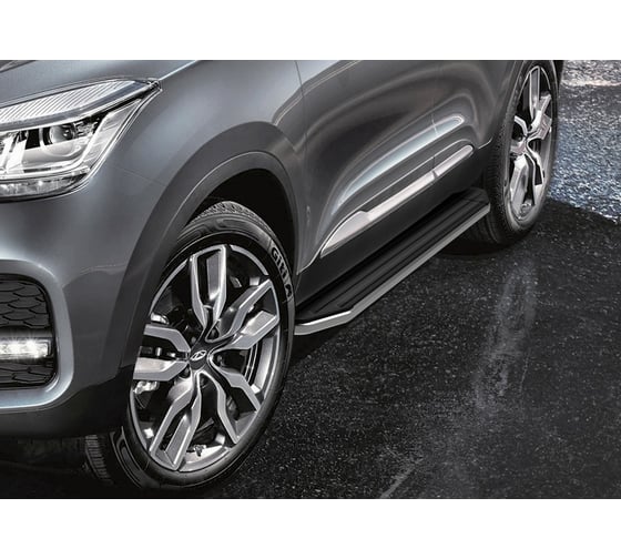 Пороги на авто Rival premium chery tiggo 4 19-/4 Pro 22-, 173 см, 2 шт., AL A173ALP.0905.2